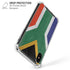 South Africa Flag Distressed iPhone XS Max Clear Case